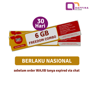 Voucher Indosat Freedom Combo 6 GB (Khusus SUBAGSEL) - Daffina Store