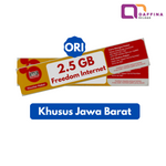 Voucher Indosat Freedom Internet 2.5 GB ORI Khusus JABAR