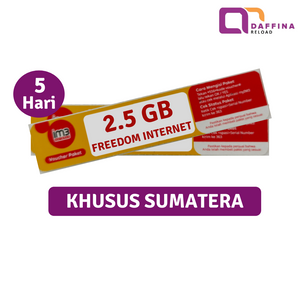 Voucher Indosat Freedom Internet 2.5 GB 5 Hari SUBAGSEL - Daffina Store