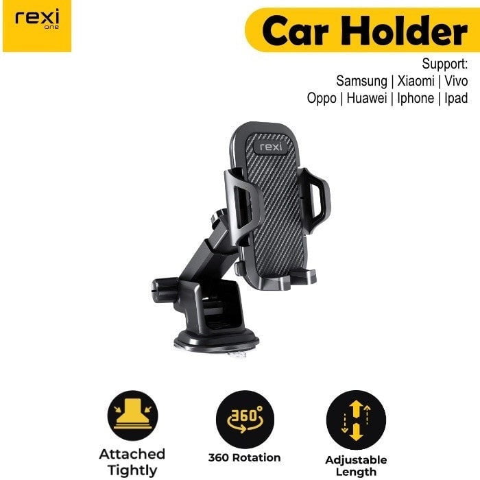 Rexi HB01 Car Holder 360 Rotation Adjustable 1pcs