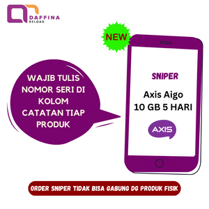Voucher Axis Aigo 10 GB 5 Hari (SNIPER) - Daffina Store