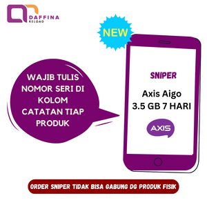Voucher Axis Aigo 3.5 GB 7 Hari (SNIPER) - Daffina Store