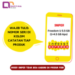 Voucher Indosat Freedom U 5.5 GB (1GB + 4.5GB Apps) - (SNIPER)