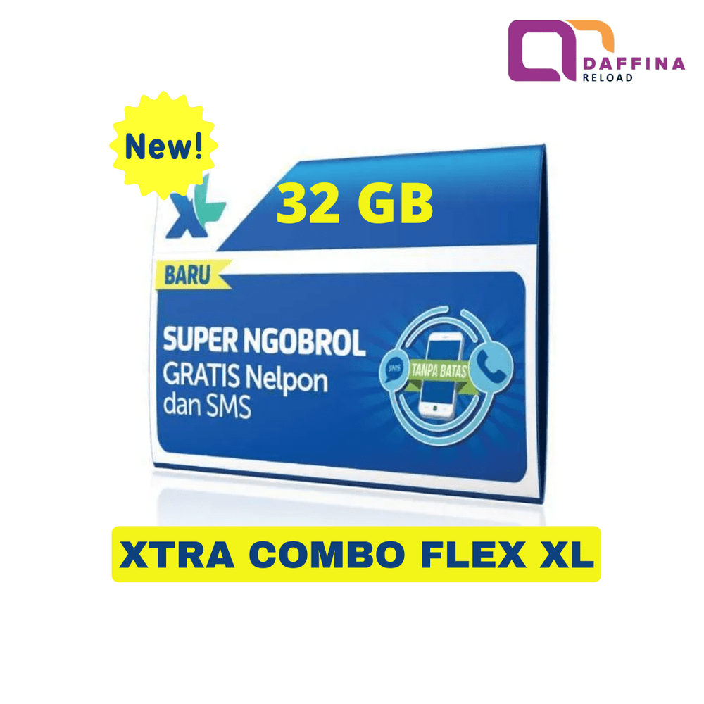Kartu Perdana XL Combo Flex XL (32 GB) - Daffina Store