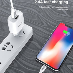 Foomee CC23S Dual Output Charger Fast Charging 2.4A - Daffina Store