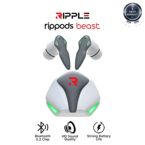 Ripple Rippods Beast TWS Headset Bluetooth Earphone Mini Earbuds Handsfree - Daffina Store
