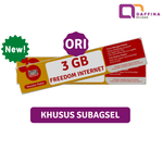 Voucher Indosat Freedom Internet 3 GB ORI - NEW (Khusus SUBAGSEL)
