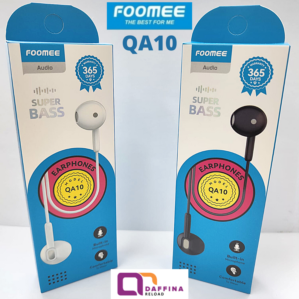 Foomee QA10 Wired Earphone Superbass 1 Pcs