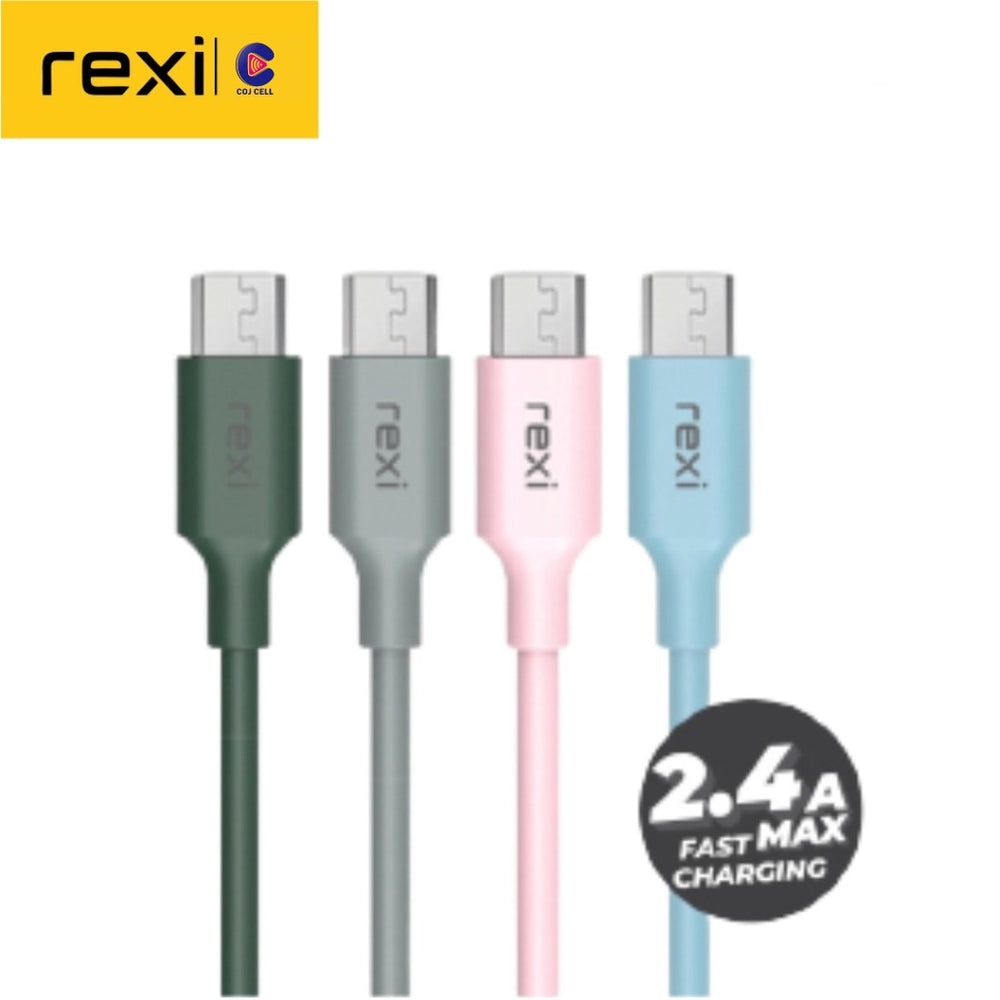 Rexi TJ20M Cable Data Micro 2,4A Fast Charging Original 1 pcs - Daffina Store