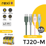 Rexi TJ20M Cable Data Micro 2,4A Fast Charging Original 1 pcs