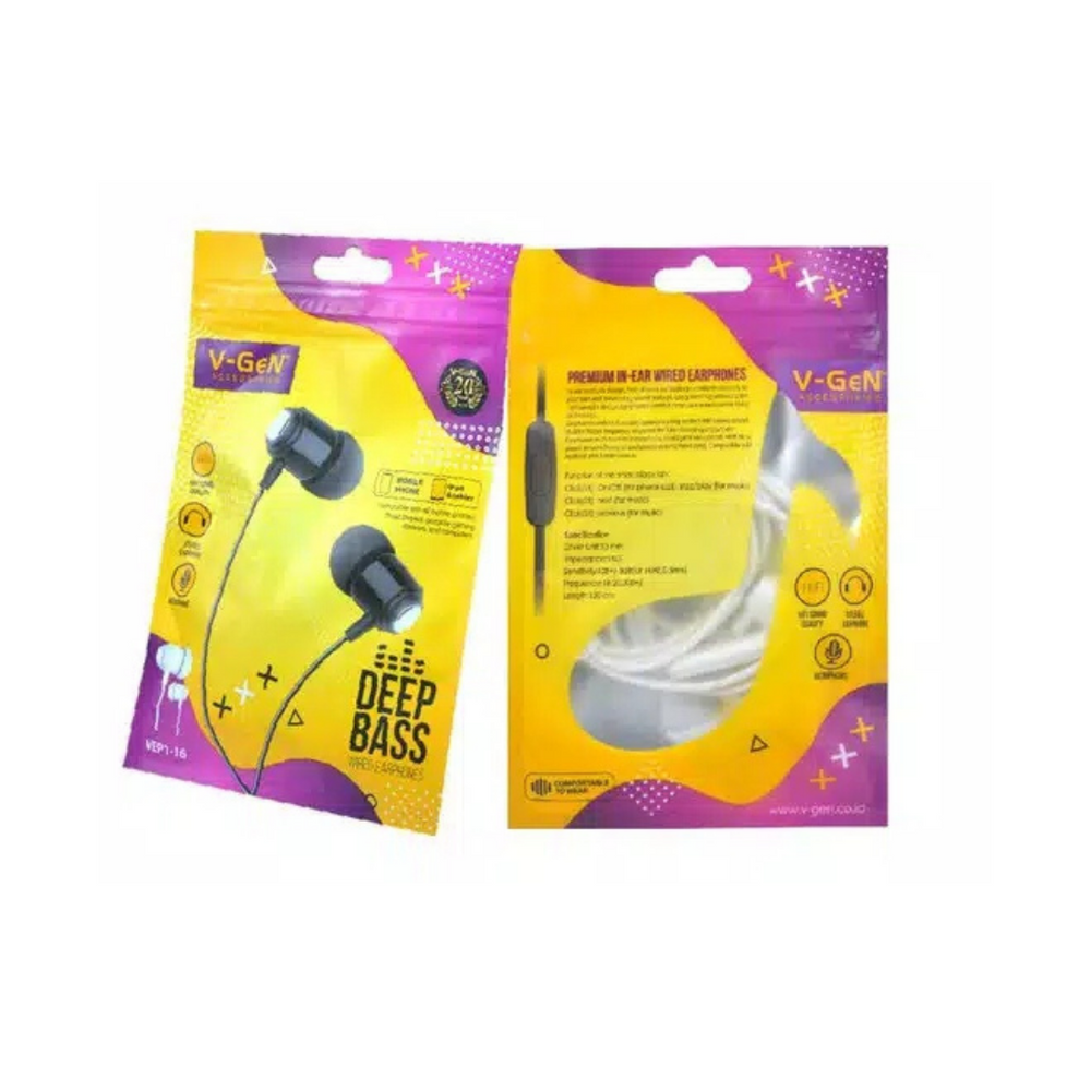 Headset Handsfree Vgen Deep Bass Vep1-16