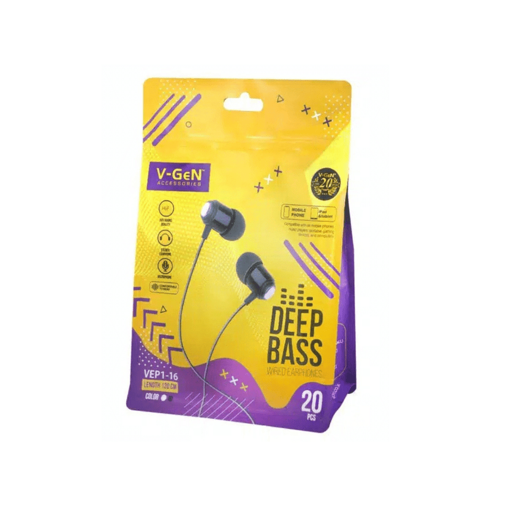 Headset Handsfree Vgen Deep Bass Vep1-16 - Daffina Store