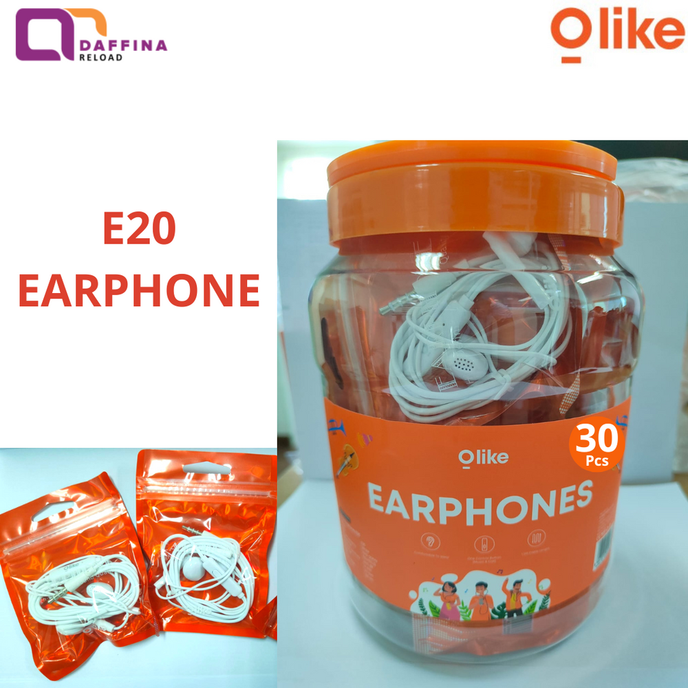 Olike E20 Wired Comfortable Earphones Original 1 Pc - Daffina Store