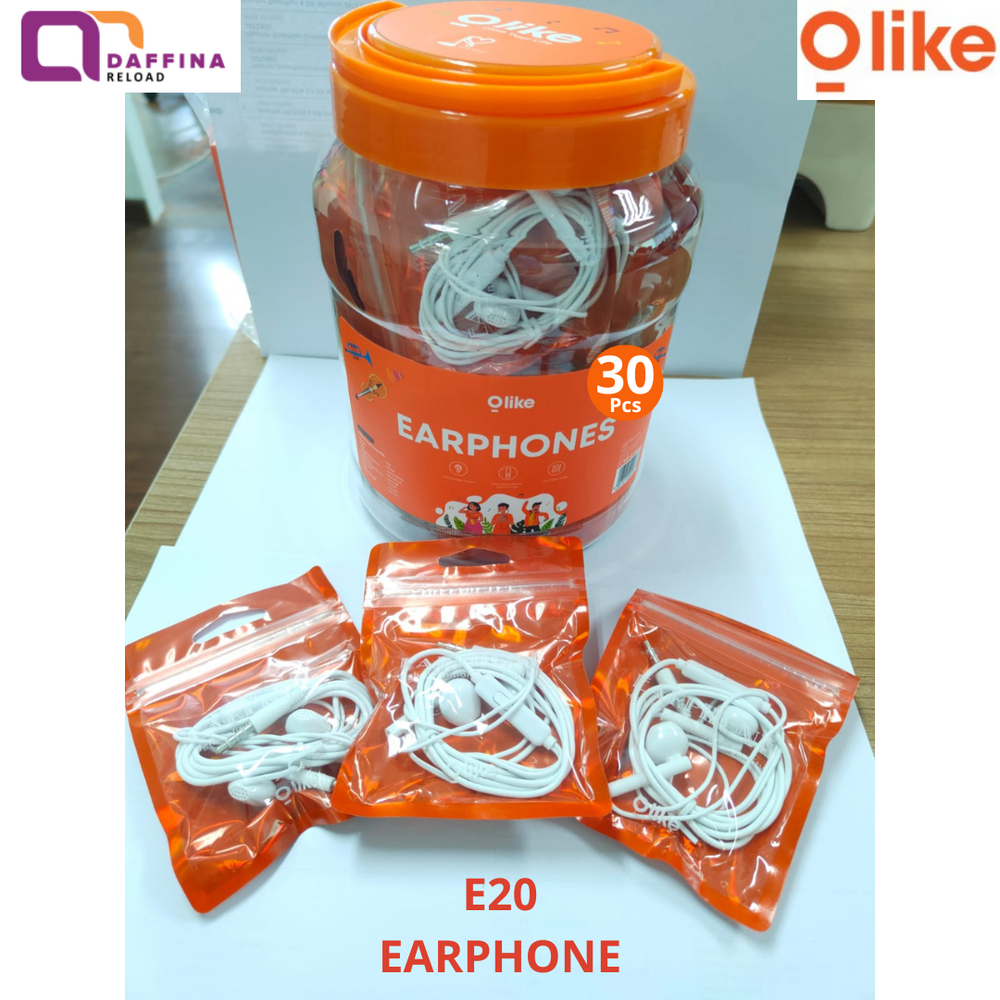 Olike E20 Wired Comfortable Earphones Original 1 Pc - Daffina Store