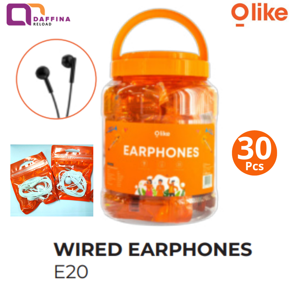 Olike E20 Wired Comfortable Earphones Original 1 Pc - Daffina Store
